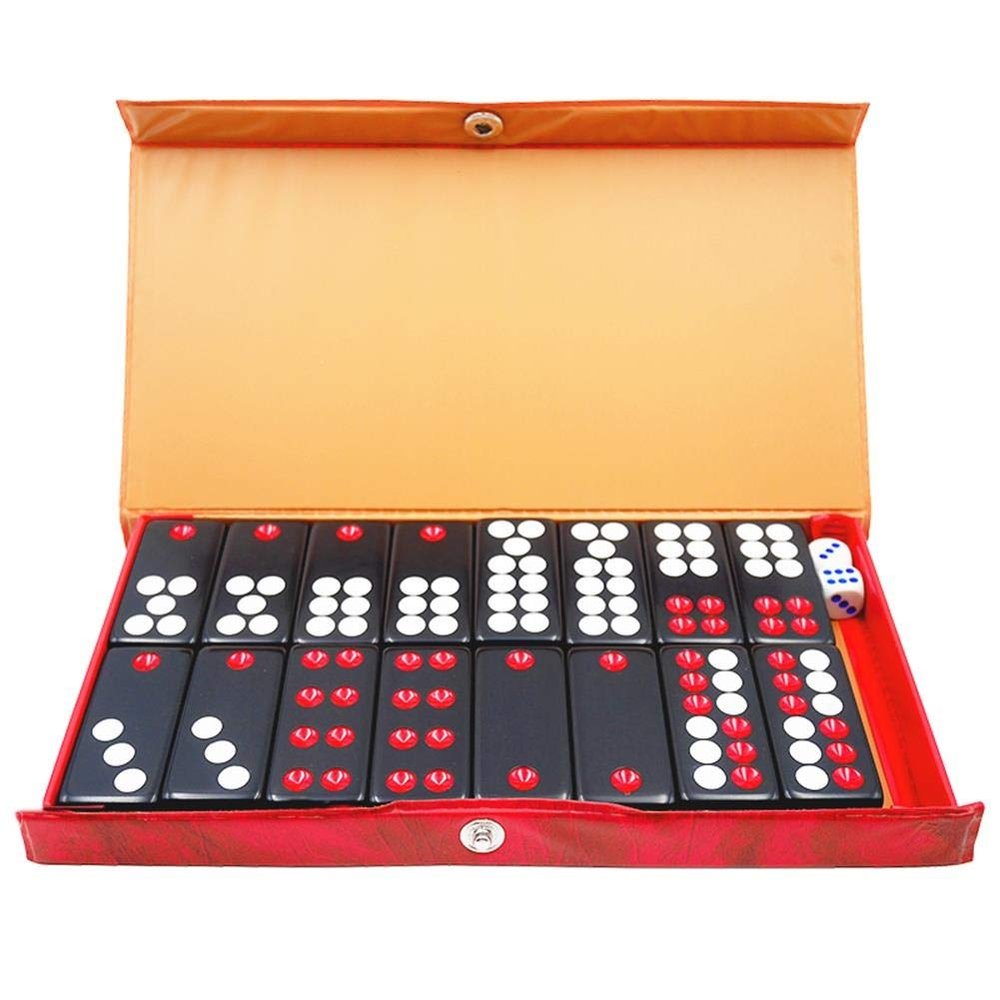 Pai Gow Tiles Game Set Chinese Pai Gow Tile Set, Pai Gow Large Adult Household Hand Rubbing Cards, Entertaining Party Games (Size : 22#)
