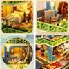 TOPBSFARNY 3D Wooden Assembly Dollhouse kit DIY Miniature Chinese Antique Painting Style Courtyard Scene Building with Dust Cover and Music Creative Gift (P013-Y) view 3