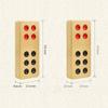 Pai Gow Tiles Game Set Chinese Pai Gow Brass Household Hand-rubbing Pai Gow Thickening Tian Kau Mahjong Premium 32 Pai Gow (Size : Small) view 2