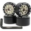 hobbysoul Adjustable Offset 1.0 Beadlock Wheels, Heavy 1.0 RC Wheels Weight 21g/Rim for 1/18 Traxxas TRX4M & 1/24 Axial SCX24 90081 Crawler, (4-Pack) view 1