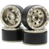 hobbysoul Adjustable Offset 1.0 Beadlock Wheels Champagne Color, Negative & Positive Heavy Rims 21g/Rim for Axial SCX24 90081 Other 1/24 RC Micro Crawler, (4-Pack) view 4