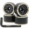 hobbysoul Adjustable Offset 1.0 Beadlock Wheels Rims for 1/18 Traxxas TRX4M & 1/24 Axial SCX24 90081 Crawler, (4-Pack) view 1