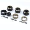 hobbysoul Adjustable Offset 1.0 Beadlock Wheels Rims for 1/18 Traxxas TRX4M & 1/24 Axial SCX24 90081 Crawler, (4-Pack) view 3