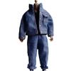 1/12 Scale Male Clothes,Men's Denim Coat Pants Trousers Clothing for 6inch Male Action Figure Body Doll (Blue) view 1