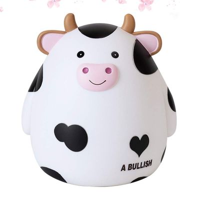 Cow Piggy Bank Milk Cow Coin Bank Cute Animal Money Saving Box for Boys Girls Kids Home Decor