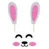 Crseniny Happy Birthday Cake Topper,Bunny Ears Set Cake Decorations,Rabbit Birthday Cake Topper, Baby Shower,Birthday Party Easter Party Decoration Supplies (Bunny Ears) view 4