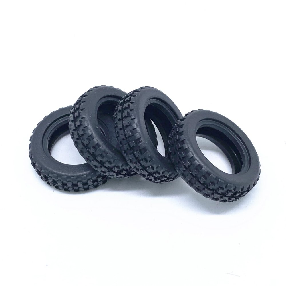 KingVal Replacement 4PCS Rally Tire Tyre Wheel RC Parts Compatible with WLtoys K979 K989 284131 284010 RC Car