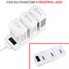 MOOKEENONE 1 * 3-Port Battery Fast Charger Charging Dock Hub Base Adaptor for DJI Phantom 4 Pro/Adv/Pro+ view 3
