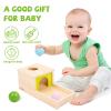 Adena Montessori Object Permanence Box with Tray Three Balls Montessori Toys for 6-12 Months Baby 1 Year Old Infant Toddler Typical view 2