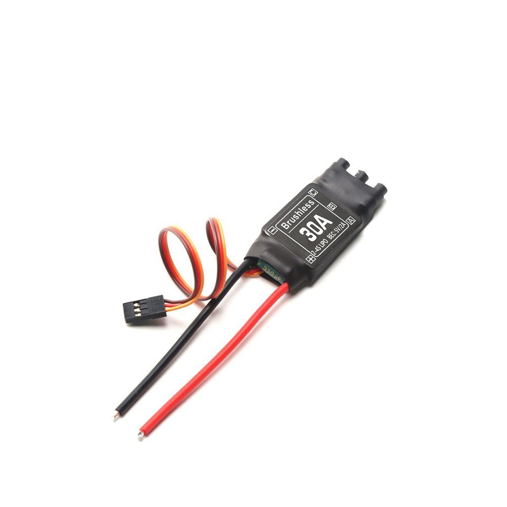 GoolRC 30A Brushless ESC 2-4S Electronic Speed Controller with 5V 2A BEC 3.5MM Banana Head for Airplane Aircraft Helicopter Boat FPV F450 Mini Quadcopter No Plug