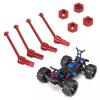 VGEBY Front Rear Drive Shaft, Aluminum Alloy Driveshaft CVD for 1/18 RC Car (Red) view 2