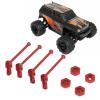 VGEBY Front Rear Drive Shaft, Aluminum Alloy Driveshaft CVD for 1/18 RC Car (Red) view 4
