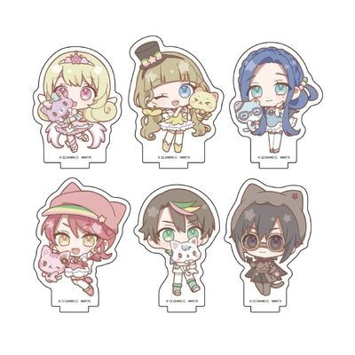 A3 Mukle Dreamy Mikkusu! 02 Rainbow Mini Character Acrylic Petite Stand 2.8 inches (70 mm) APS-MDM-02 Box of 6
