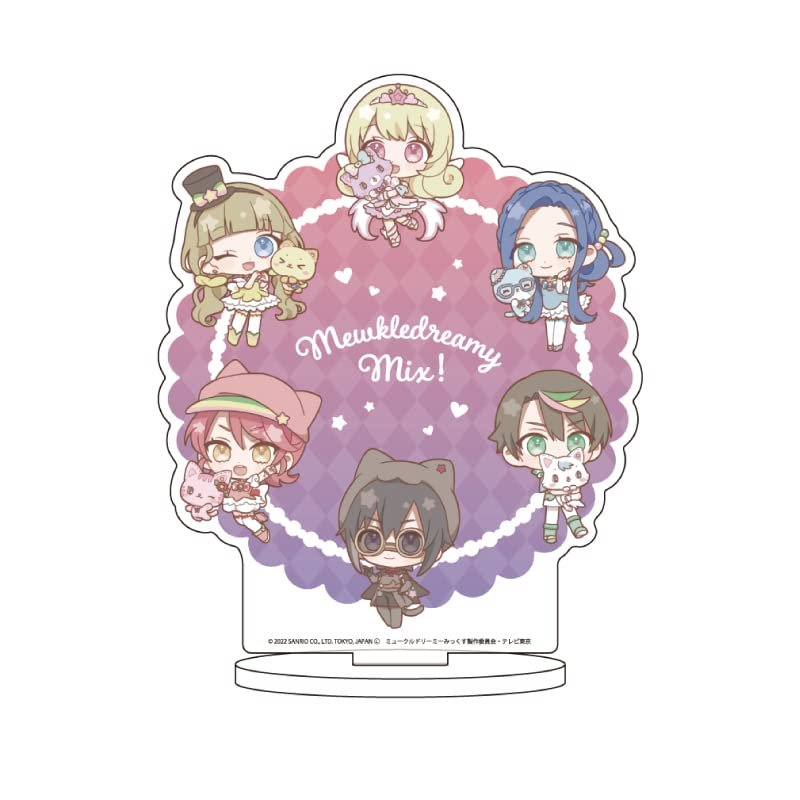 A3 Mewkle Dreamy Mikusu! 07 Rainbow Collection Design [Mini Character] Character Acrylic Figure