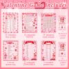 Chinco 127 Pcs Valentine's Day Games Cards Bingo Game for Adults Kids Valentine's Day Party with Pencil Trivia Classroom Activities Valentine Gifts Boys Girls Birthday Party Supplies view 2