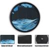 KRIDDR Dynamic Moving Sand 3D Round Glass Moving Screen Deep Sea Sand Landscape Flowing Sand Frame Moving Sand Art Picture Relaxing Desktop Ornaments view 2