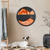 KRIDDR Wall Art Sandscape Decor 360 Rotation Moving Sand 3D Relaxing Home Office Picture Round Glass Deep Sea Sandscape Moving Display Flowing Frame view 1