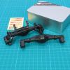 RCAWD for 1/18 Axial UTB18 Capra Trail Buggy Crawlers Upgrades, Rear & Steering Axle Assembled & Front & Rear Axle Housing Without Gears Aluminum Parts AXI218001 Black view 2