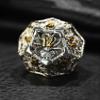 DND Dice Set Metal, Steampunk Hollow Metal D&D Dice 7 Set, Polyhedron Role Playing Dice Set for Dungeons and Dragon Game,TRPG, Role Playing Dice Games,C view 4