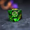 Wemune Role Playing Dice Pretty Green Peridot DND Dice Set with Elf Whispers, Dungeons and Dragons Polyhedral Dice Set for Table Games, TRPG view 2