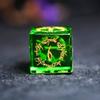 Wemune Role Playing Dice Pretty Green Peridot DND Dice Set with Elf Whispers, Dungeons and Dragons Polyhedral Dice Set for Table Games, TRPG view 3