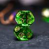 Wemune Role Playing Dice Pretty Green Peridot DND Dice Set with Elf Whispers, Dungeons and Dragons Polyhedral Dice Set for Table Games, TRPG view 4