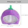 LUOZZY Funny Eggplant Hat for Carnival Costume Accessories Birthday Party Hat Photography Prop Headgear view 2
