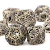 DND Dice Set Metal, Steampunk Hollow Metal D&D Dice 7 Set, Polyhedron Role Playing Dice Set for Dungeons and Dragon Game,TRPG, Role Playing Dice Games,E view 3