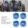 SPYMINNPOO 7mm Hex Combiner, Wheel Hub Hex Adapter Aluminum Alloy RC Wheel Hex Drive Adapter Compatible with FMS FCX24 1/24 RC Car (Blue) view 3