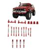 VGEBY RC Car Upgrade Spare Kit, Aluminum Alloy Shocks Absorber Pull Rod Kit for C24 C14K C24K (Red) view 4