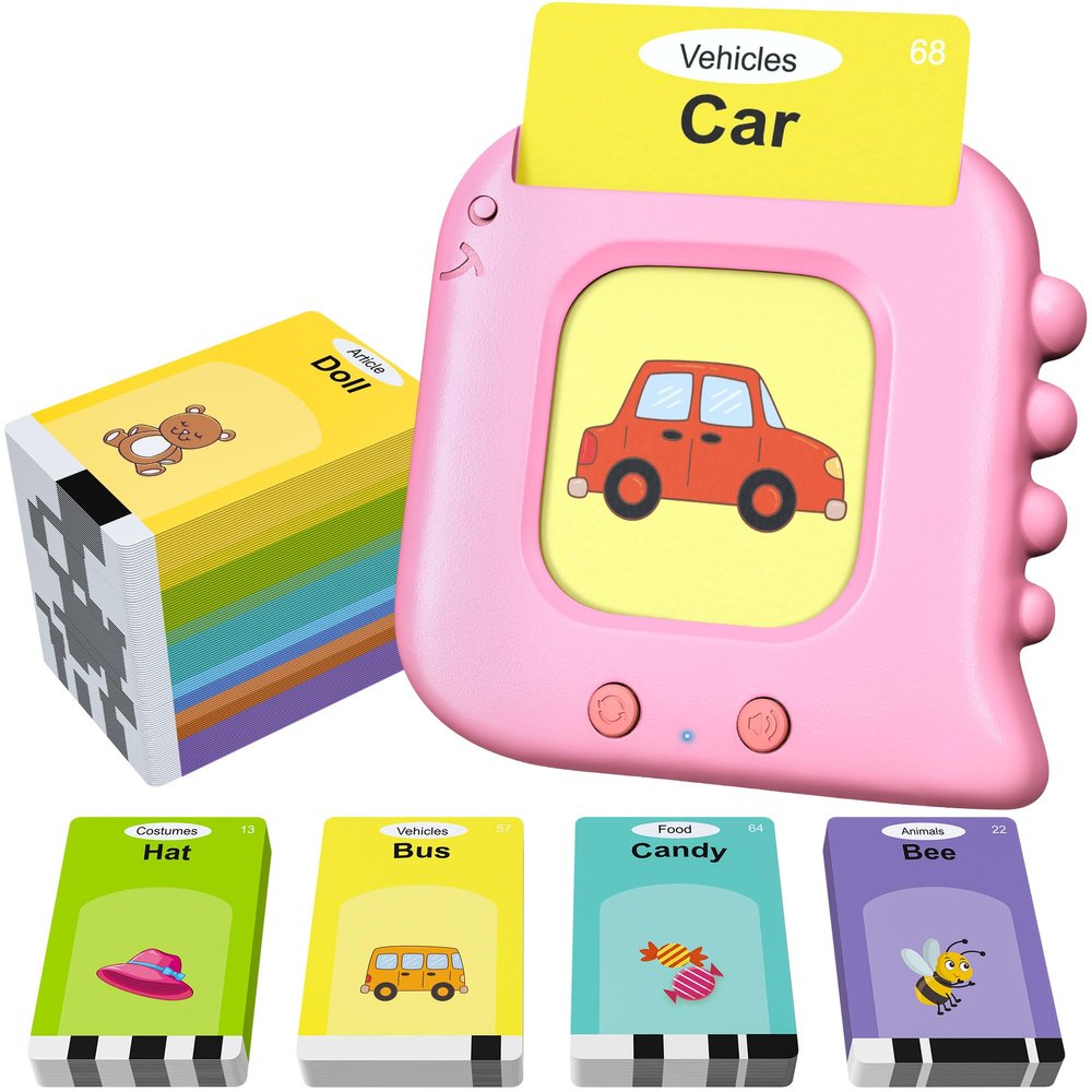 Talking Flash Cards,Kids Toddler Flash Cards with 240 Sight Words,Montessori Toys,Autism Sensory Toys,Speech Therapy Toys,Learning Educational Gifts for Age 1 2 3 4 5 Years Old Boys and Girls