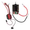 VGEBY RC Motor ESC Kit, High Torsion 540 Brushed Motor 360A ESC with T Plug for 1/10 RC Car Model (55T) Esc Motor Combo Brushed and Esc Connector view 1