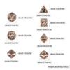 DND Dice Set Metal, Steampunk Hollow Metal D&D Dice 7 Set, Polyhedron Role Playing Dice Set for Dungeons and Dragon Game,TRPG, Role Playing Dice Games,A view 3