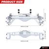 RCAWD Front & Rear Axle Housing Without Gears, Rear & Steering Axle Assembled Upgrades for 1/18 Axial UTB18 Capra Trail Buggy Crawlers Aluminum Parts AXI218001 Silver view 4