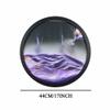 KRIDDR Wall Art Sandscape Decor 360 Rotation Moving Sand 3D Relaxing Home Office Picture Round Glass Deep Sea Sandscape Moving Display Flowing Frame view 3