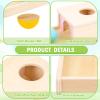 Adena Montessori Object Permanence Box with Tray Three Balls Montessori Toys for 6-12 Months Baby 1 Year Old Infant Toddler Wooden Pink Door for Girl view 4