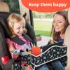 PILLANI Kids Travel Tray for Car - Car Seat Tray for Kids, Roadtrip Essentials, Carseat Table Tray for Kids Road Trip Activities - Toddler Lap Desk Organizer for Airplane view 2