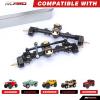 RCAWD SCX24 Upgrades Front Portal Rear Axle Housing & Brass Third Member Housing& Brass Steer Hub Carrier & Portal Gear Housing & Worm Gears & Brass Gears & Brass Hex Parts for Axial 1/24 view 3
