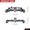 RCAWD SCX24 Upgrades Front Portal Rear Axle Housing & Brass Third Member Housing& Brass Steer Hub Carrier & Portal Gear Housing & Worm Gears & Brass Gears & Brass Hex Parts for Axial 1/24 view 4