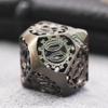 DND Dice Set Metal, Steampunk Hollow Metal D&D Dice 7 Set, Polyhedron Role Playing Dice Set for Dungeons and Dragon Game,TRPG, Role Playing Dice Games,G view 4