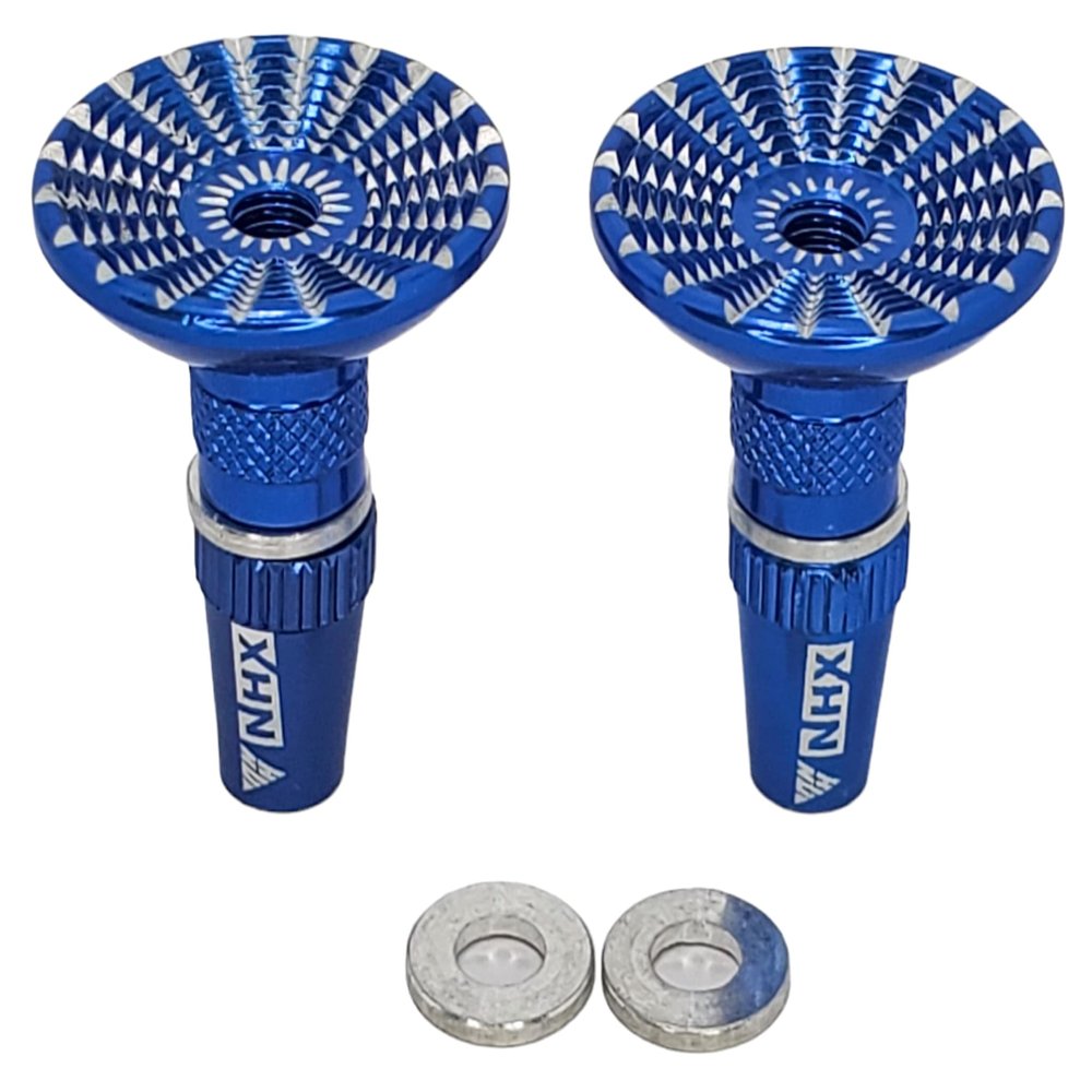 NHX RC Alum Transmitter Gimbal Stick Ends M3 for Futaba 14SG 16SZ 16IZ 18SZ 10J -Blue