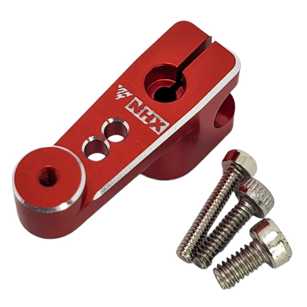 NHX RC Aluminum Servo Arm/Horn for SCX24 Stock Servo -Red
