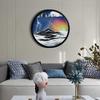 KRIDDR Round Glass Moving Sand Art Picture Round Glass 3D Deep Sea Sand Landscape Moving Screen Sand Frame Flowing Sand Adult Child Large Desktop Art Toys view 1