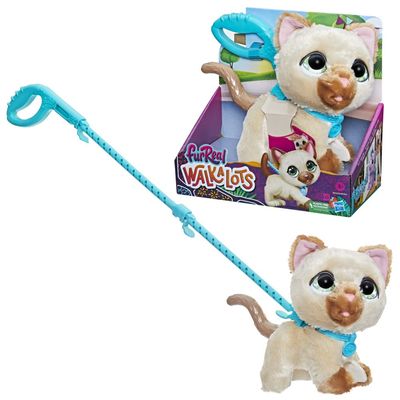FurReal friends Walkalots Large Racker Interactive Toy Cat for Walking with Sounds and Reactions for Children from 4