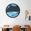 KRIDDR Dynamic Moving Sand 3D Round Glass Moving Screen Deep Sea Sand Landscape Flowing Sand Frame Moving Sand Art Picture Relaxing Desktop Ornaments view 1