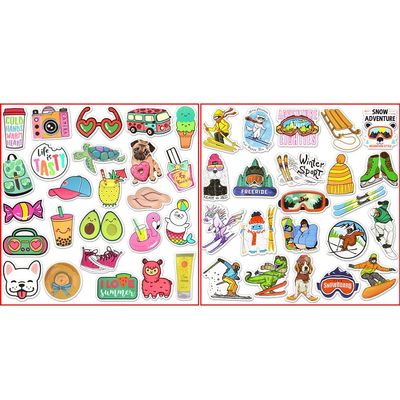 100Pcs Funny Water Bottle Stickers for Kids Waterproof Vinyl Stickers for Party Favors