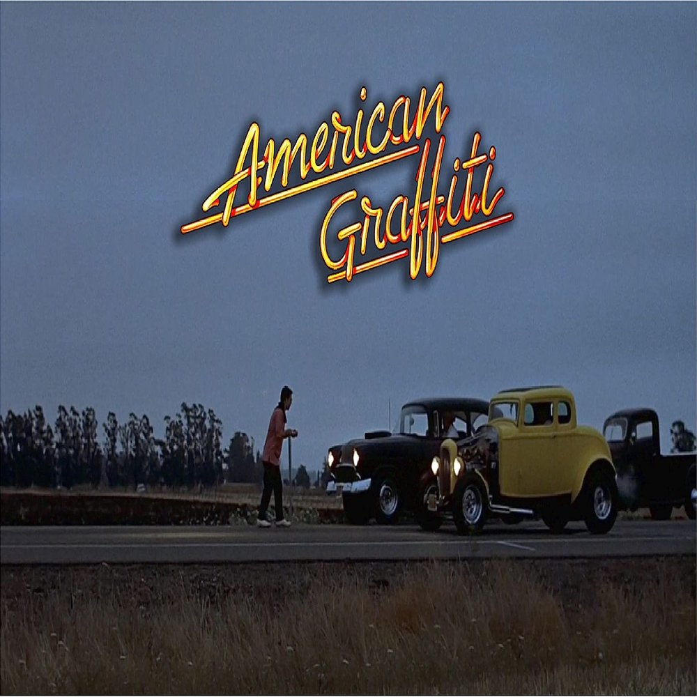 American Graffiti garage man cave banner