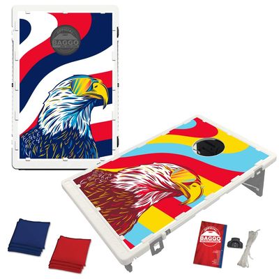 Patriotic Eagle and Shades USA Portable Bean Bag Toss Game by BAGGO