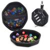 ENHANCE DND Dice Tray and Case - Collector's Edition DND Dice Holder up to 150 D&D Shakers with Hard Shell Exterior and Protective Soft Interior - Rolling Tray Perfect for Game Night (Dragon Black) view 1