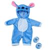 Suit+Shoes Dolls Outfit For 18 inch 43cm Baby Doll Cute Jumpers Rompers Doll Clothes (blue) view 1